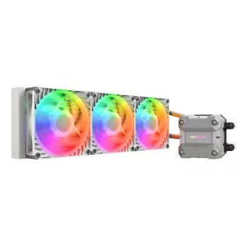 Refrigeração líquida CPU COUGAR Poseidon Ultra 360, ARGB, branco, refrigeração líquida all-in-one, 12 cm, 500 RPM, 2200 RPM, branco