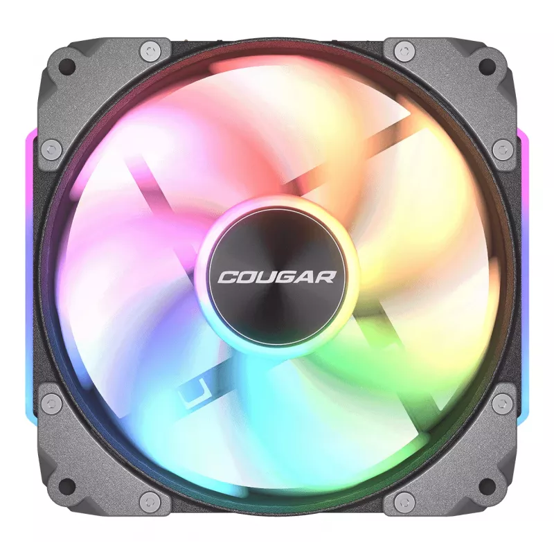 Ventoinha de caixa COUGAR Apolar 120 ARGB Reverse Blade CF-ARB12HB-RGB, 120 x 120 x 28 mm, 37,1 dB, preto