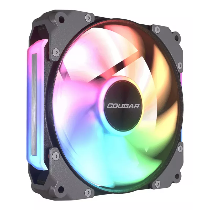 Ventoinha de caixa COUGAR Apolar 120 ARGB Reverse Blade CF-ARB12HB-RGB, 120 x 120 x 28 mm, 37,1 dB, preto