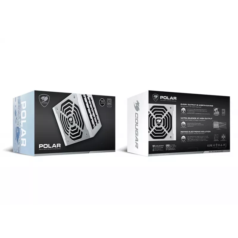 Fonte de alimentação COUGAR Polar 1050W ATX3.1 / 80 Plus Platinum / Modular