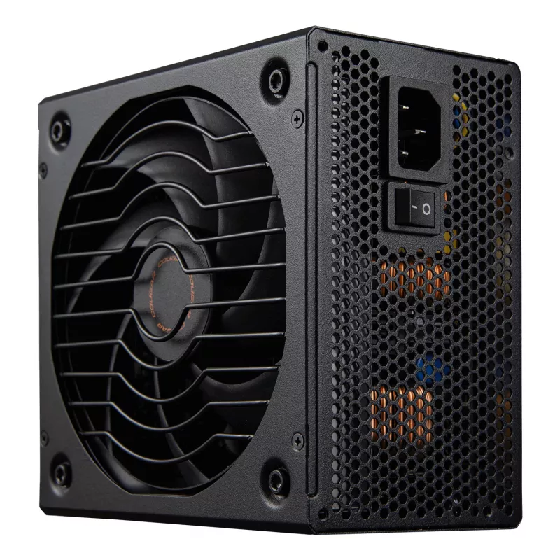 COUGAR GLE 1200 W ATX 3.1 fonte de alimentação, 80 PLUS Gold, 100-240 V, 50/60 Hz, ATX de 20+4 pinos, ventoinha de 135 mm, preta