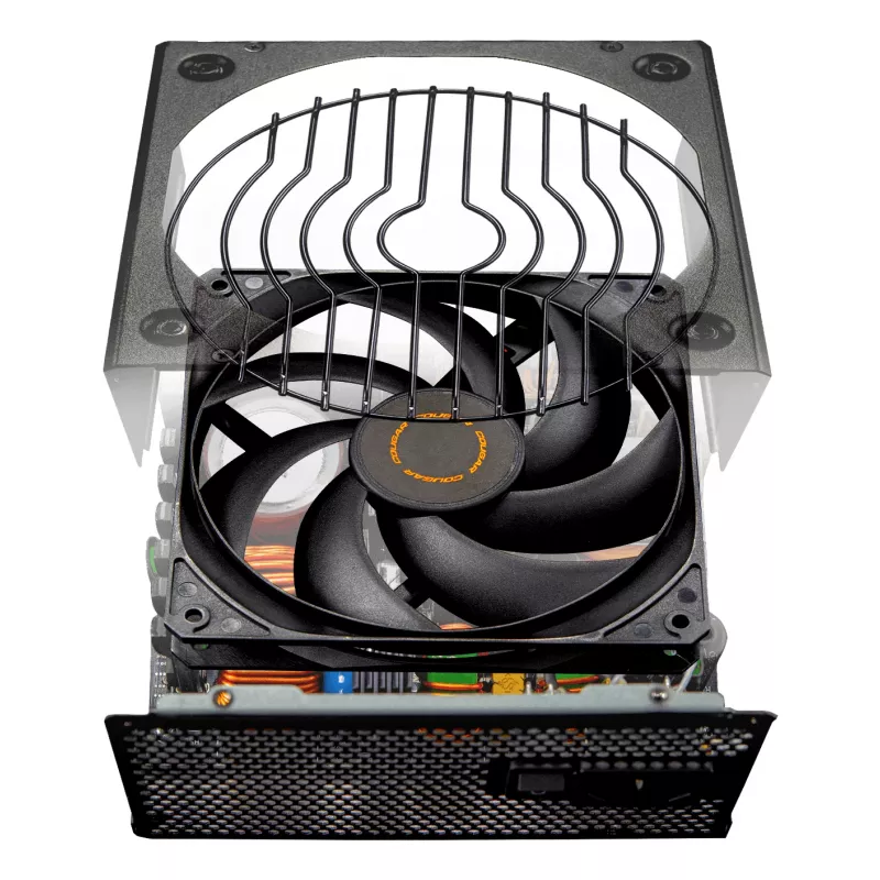 COUGAR GLE 1200 W ATX 3.1 fonte de alimentação, 80 PLUS Gold, 100-240 V, 50/60 Hz, ATX de 20+4 pinos, ventoinha de 135 mm, preta