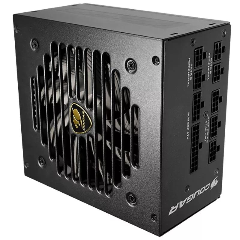 Fonte de alimentação COUGAR GEX 750W ATX3.0 / 80 Plus Gold / Modular, 750 W, 100 - 240 V, 50 - 60 Hz, 10 - 5 A, 10 A, 5 A