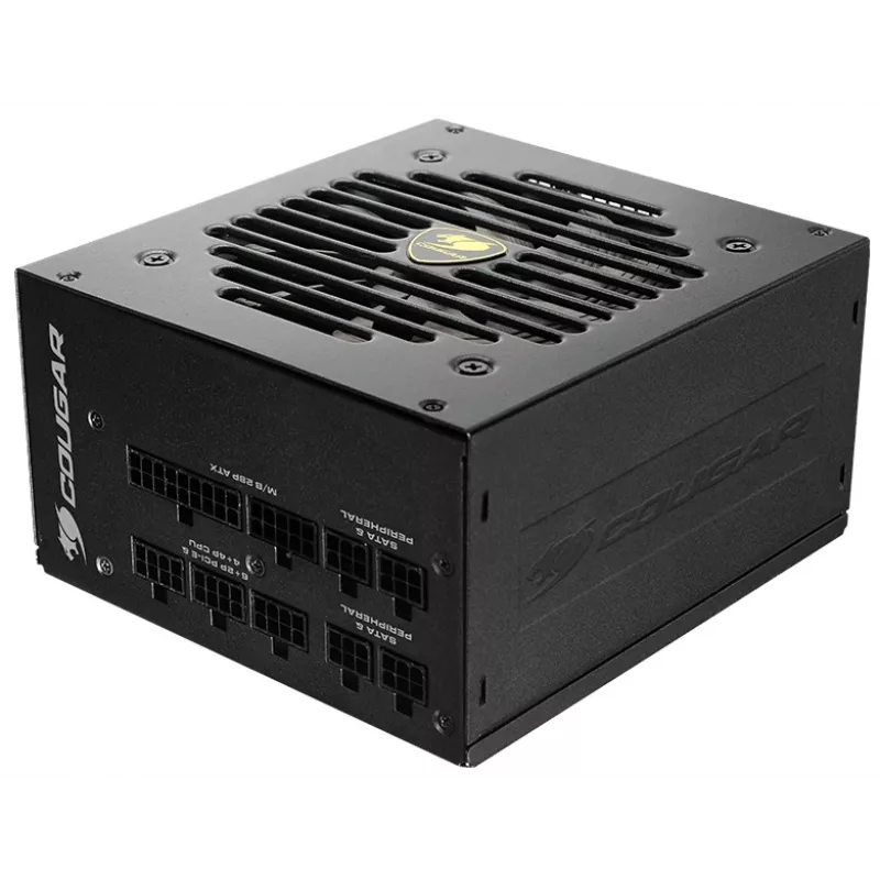 Fonte de alimentação COUGAR GEX 750W ATX3.0 / 80 Plus Gold / Modular, 750 W, 100 - 240 V, 50 - 60 Hz, 10 - 5 A, 10 A, 5 A
