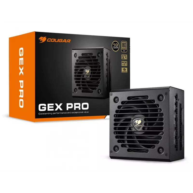 Fonte de alimentação COUGAR GEX PRO 650W ATX3.1 / 80 Plus Gold / Modular