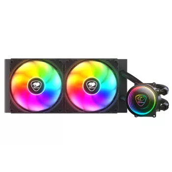 Refrigeração líquida all-in-one COUGAR Gaming Poseidon Elite ARGB 240 preto pressão de ar máxima 2,4 mmH2O