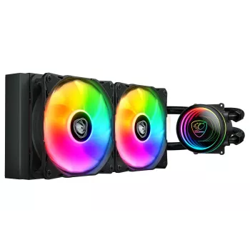 Refrigeração líquida all-in-one COUGAR Gaming Poseidon Elite ARGB 240 preto pressão de ar máxima 2,4 mmH2O