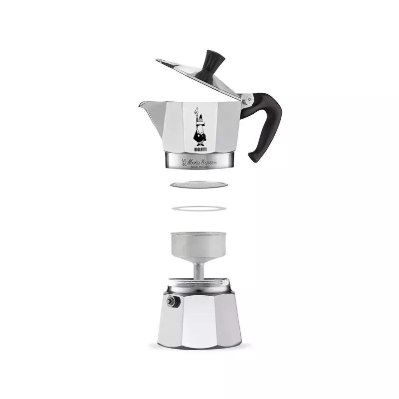Cafeteira italiana BIALETTI Moka Express alumínio 2 chávenas (100 ml) preto