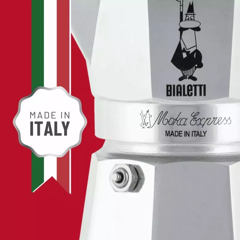 Cafeteira italiana BIALETTI Moka Express alumínio 2 chávenas (100 ml) preto