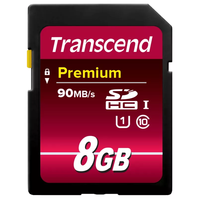 Memória flash Transcend 8GB SDHC Class 10 UHS-I TS8GSDU1