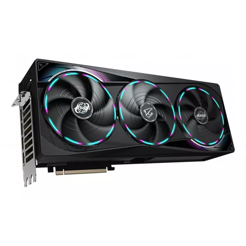 Placa gráfica GIGABYTE AORUS GeForce RTX 5080 MASTER 16G - 16GB GDDR7, 256bit, PCI-E 5.0, 2805MHz Core Clock, 3 x DisplayPort, 1 x HDMI, GV-N5080AORUS M-16GD