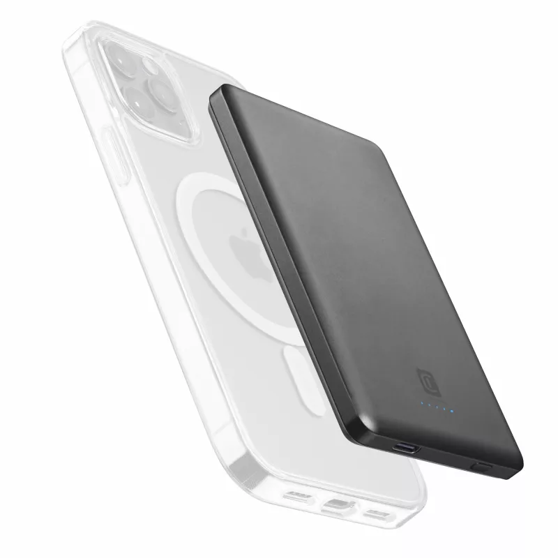 Cellularline Mag Lite 5000 5000mAh Powerbank sem fios compatível com tecnologia MagSafe