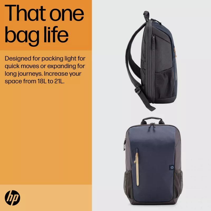 Mochila para portátil HP Travel 18 Litros 15.6 Iron cinzento