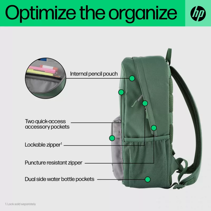 Mochila HP Campus Lavender, mochila, 490 g