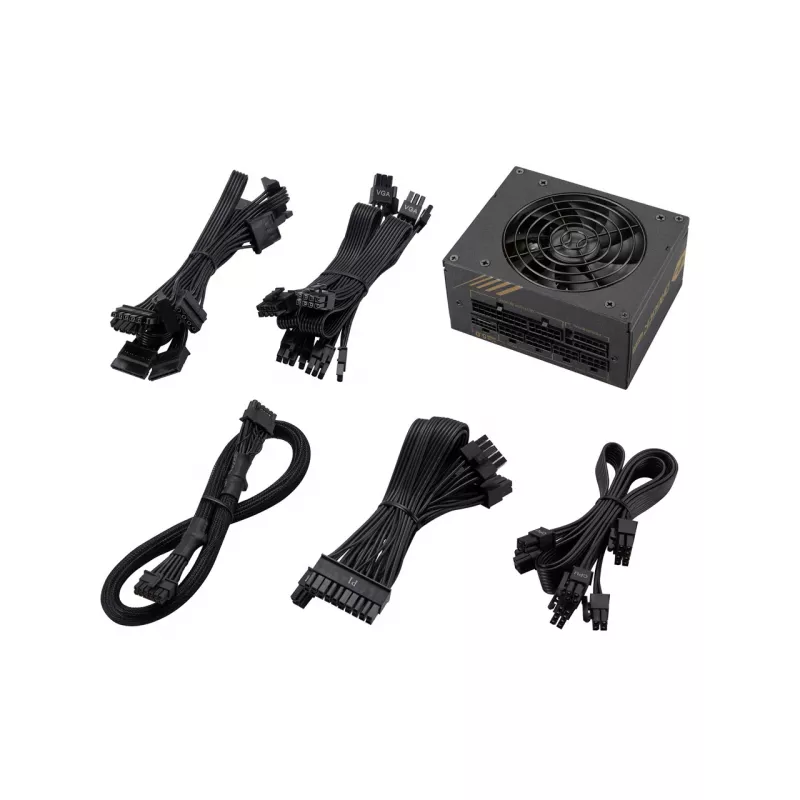Fonte de alimentação FSP DAGGER PRO 850W SFX SFX3.3 preto, 850 W, 100 - 240 V, 50/60 Hz, 12-6 A, ativa, 120 W