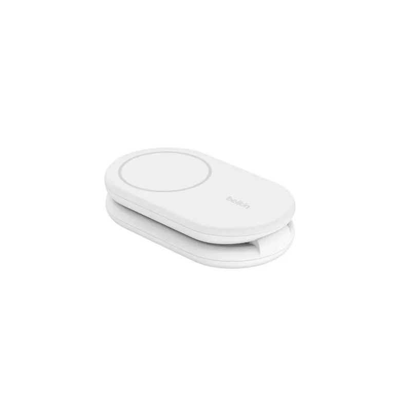 BELKIN Boostcharge Qi2 15w Suporte magnético 2em1 – branco