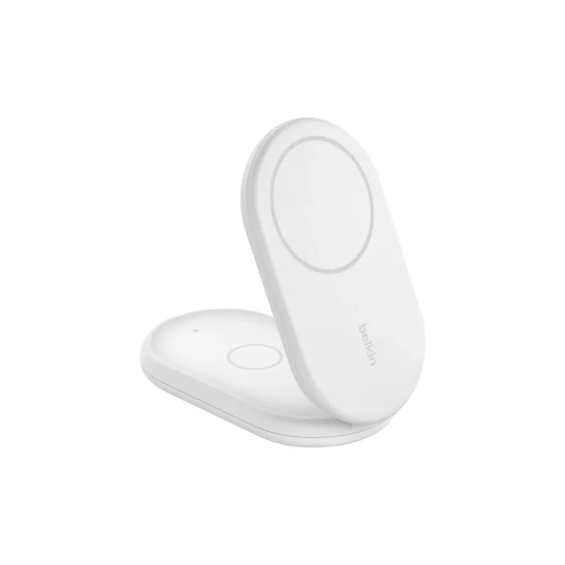 BELKIN Boostcharge Qi2 15w Suporte magnético 2em1 – branco