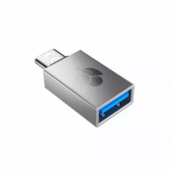 CHERRY 61710036 Adaptador USB-A para USB-C, Prateado