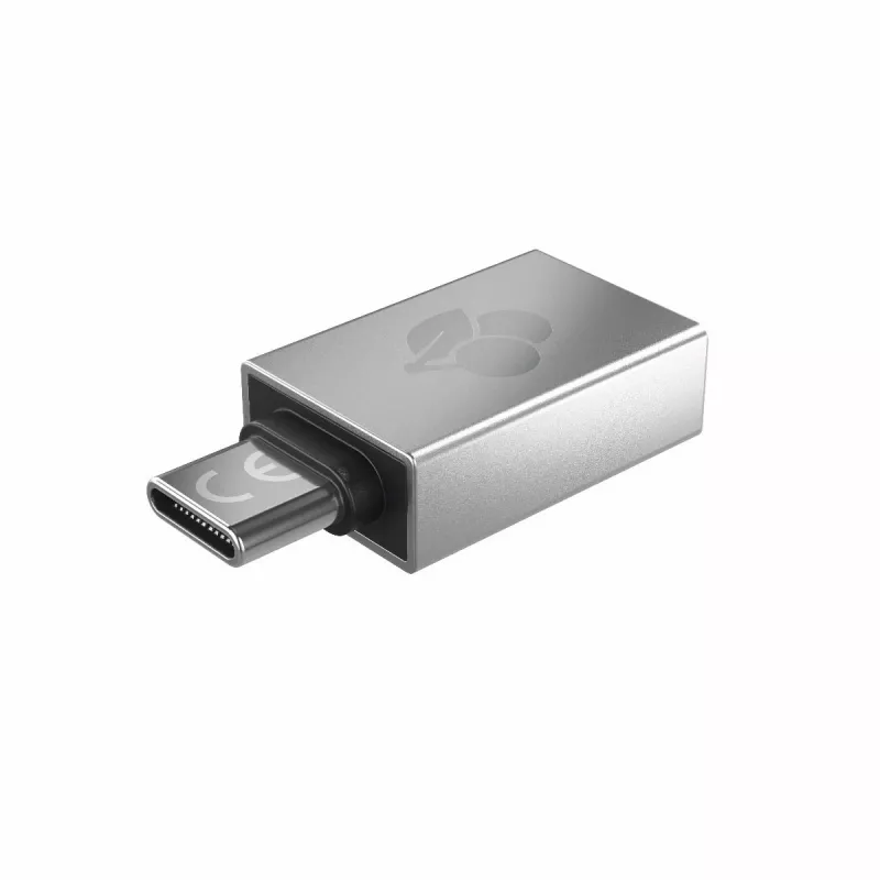 CHERRY 61710036 Adaptador USB-A para USB-C, Prateado