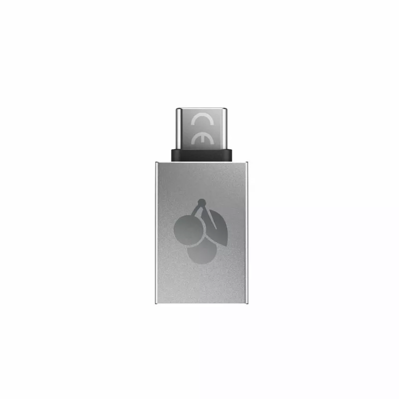 CHERRY 61710036 Adaptador USB-A para USB-C, Prateado
