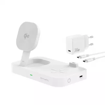 Carregador sem fios 4smarts Qi2 Universal branco carregador rápido interior AC 12V