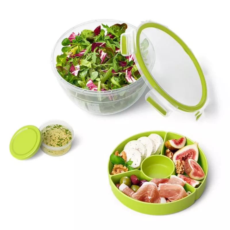 Caixa EMSA CLIP & GO Saladeira XL Redonda 2,6 L