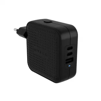 TARGUS Hyper Hyperjuice 70w USB-c Gan Carregador de viagem (3c+1a) - Preto