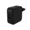 TARGUS Hyper Hyperjuice 70w USB-c Gan Carregador de viagem (3c+1a) - Preto