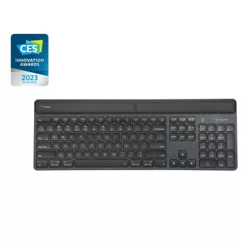 Targus Sustainable Energy Harvesting EcoSmart Teclado Universal Bluetooth QWERTY Nórdico Preto