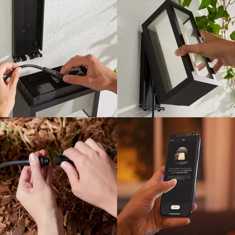 Philips Hue White and Colour Ambience Impress aplique de parede exterior (baixa tensão)