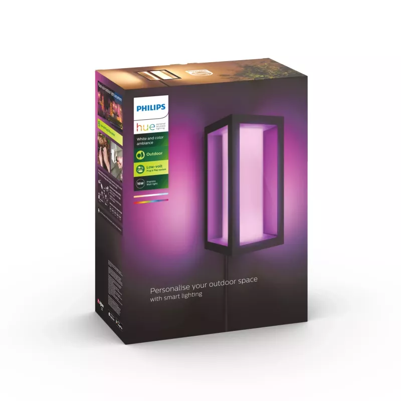 Philips Hue White and Colour Ambience Impress aplique de parede exterior (baixa tensão)