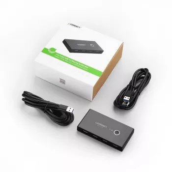 Ugreen 30768 Hub de interfaces USB 3.2 Gen 1 (3.1 Gen 1) Type-A 5000 Mbit/s preto