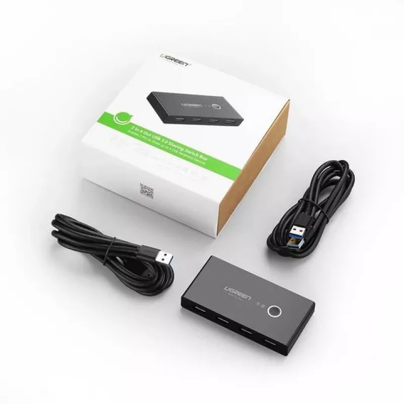 Ugreen 30768 Hub de interfaces USB 3.2 Gen 1 (3.1 Gen 1) Type-A 5000 Mbit/s preto