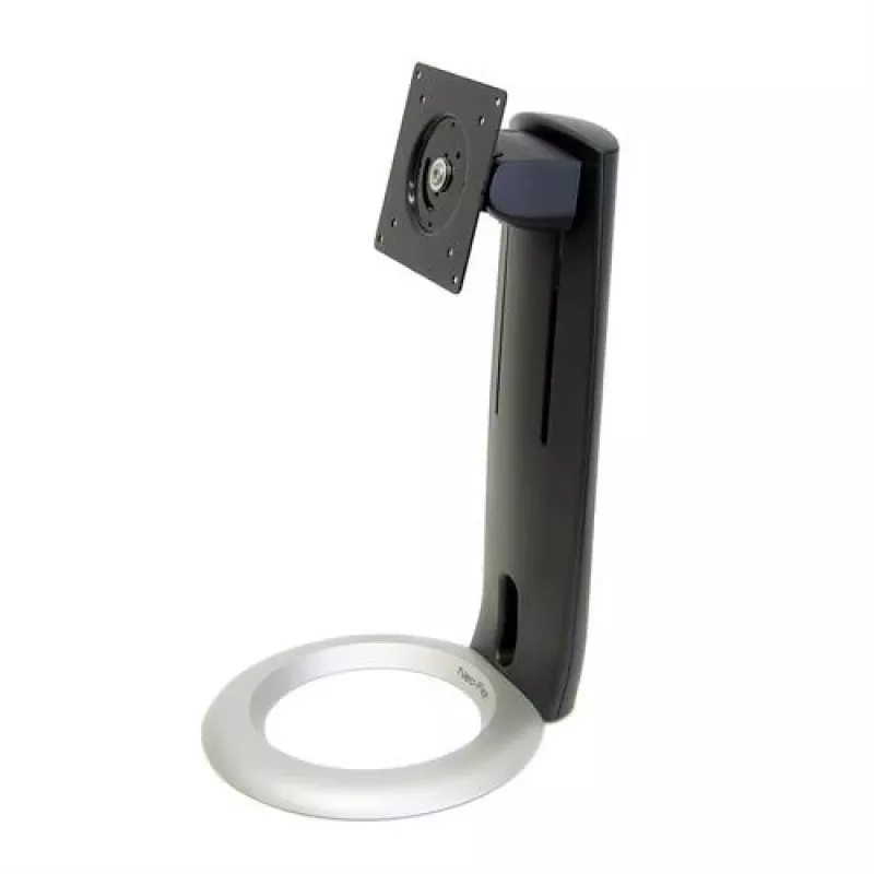 Suporte elevatório para monitor LCD Ergotron Neo-Flex 33-310-060, até 24 polegadas, máx. 7,2 kg, ajuste de altura de 13 cm, inclinação de -30 a 30 graus, VESA 75x75/100x100, preto/prateado