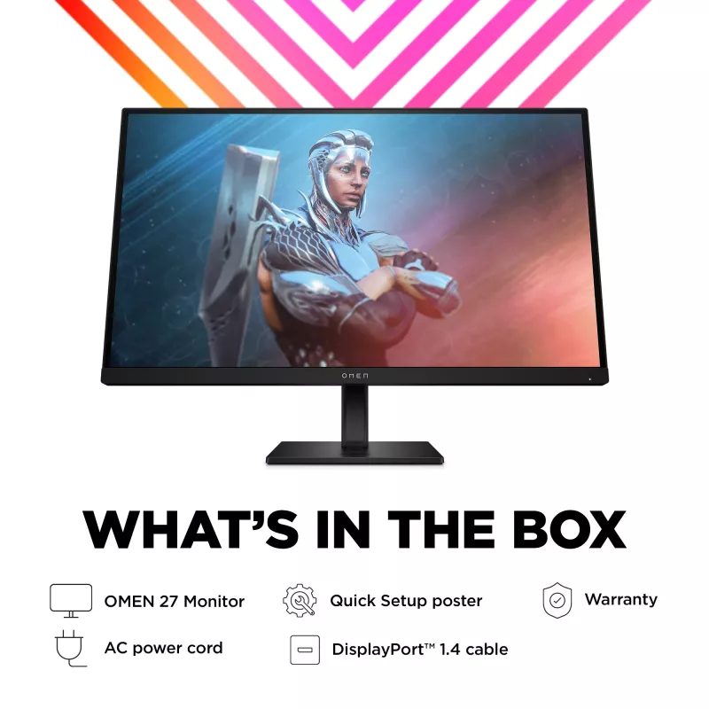 Monitor de gaming OMEN by HP 27 polegadas FHD 165Hz - OMEN 27