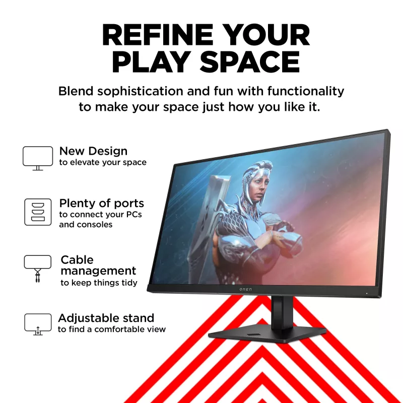 Monitor de gaming OMEN by HP 27 polegadas FHD 165Hz - OMEN 27