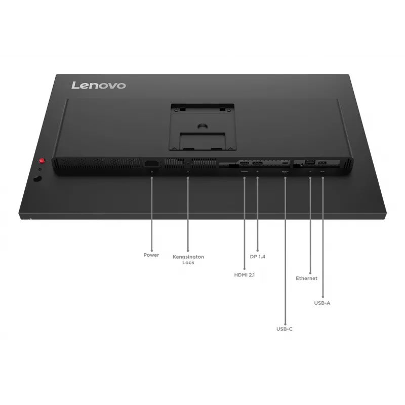 Monitor Lenovo ThinkVision T27UD-40, 68,6 cm (27 polegadas), 3840 x 2160 píxeis, 4K Ultra HD, LCD, 6 ms, Preto