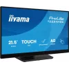 Monitor de computador iiyama T2254MSC-B2AG 54,6 cm (21,5 polegadas) 1920 x 1080 píxeis Full HD LED Touchscreen Preto
