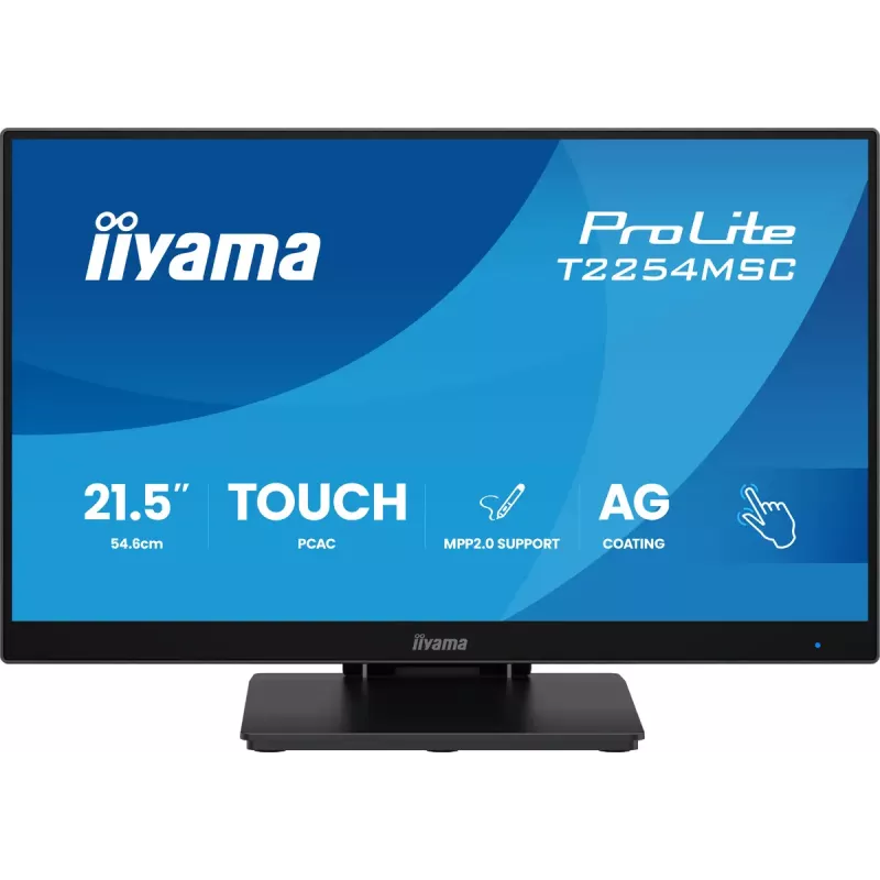 Monitor de computador iiyama T2254MSC-B2AG 54,6 cm (21,5 polegadas) 1920 x 1080 píxeis Full HD LED Touchscreen Preto