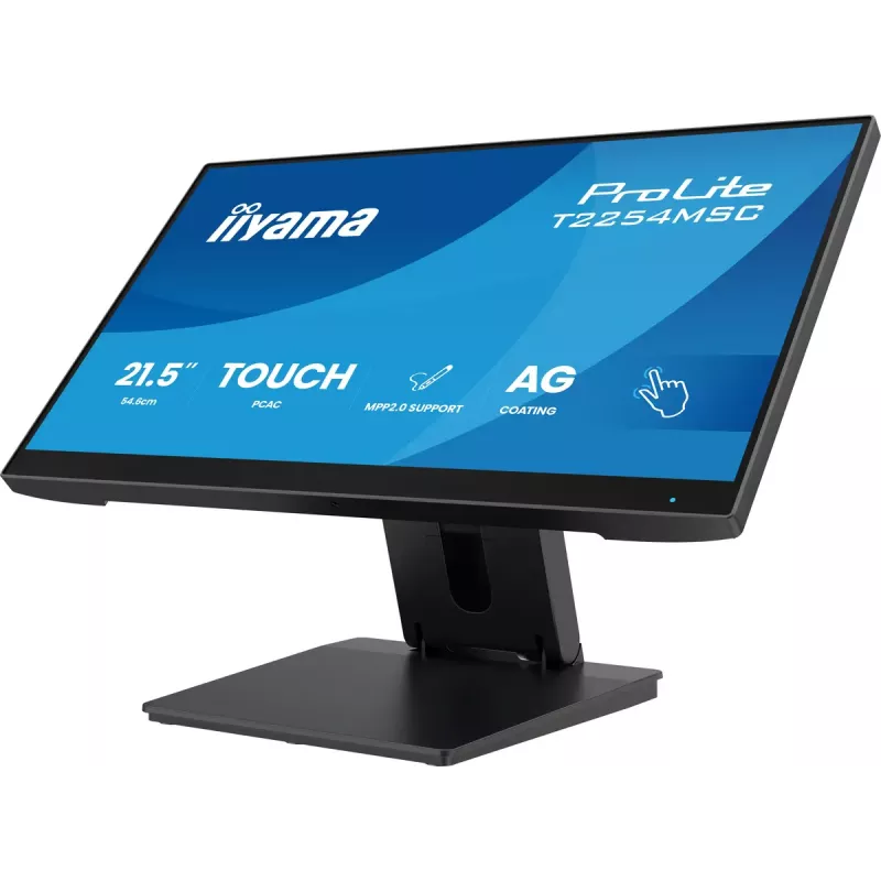 Monitor de computador iiyama T2254MSC-B2AG 54,6 cm (21,5 polegadas) 1920 x 1080 píxeis Full HD LED Touchscreen Preto