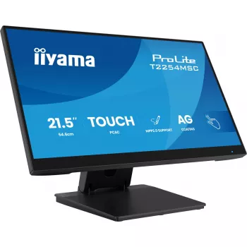 Monitor de computador iiyama T2254MSC-B2AG 54,6 cm (21,5 polegadas) 1920 x 1080 píxeis Full HD LED Touchscreen Preto