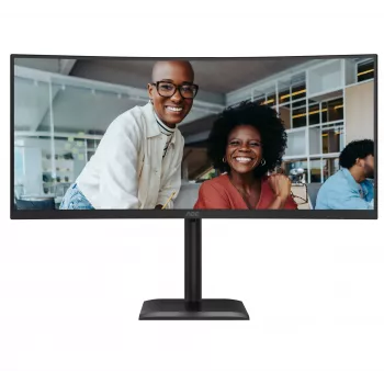 Monitor de computador AOC CU34E4C 86,4 cm (34 polegadas) 3440 x 1440 píxeis Preto