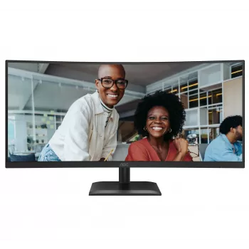 Monitor de computador AOC CU34E4C 86,4 cm (34 polegadas) 3440 x 1440 píxeis Preto