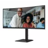 Monitor de computador AOC CU34E4C 86,4 cm (34 polegadas) 3440 x 1440 píxeis Preto