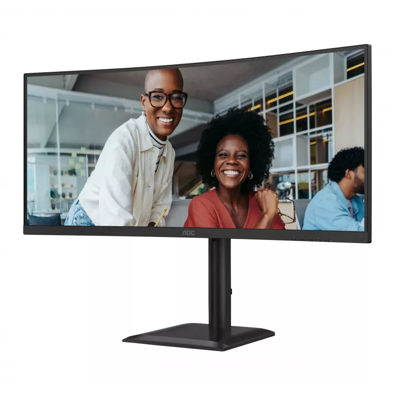 Monitor de computador AOC CU34E4C 86,4 cm (34 polegadas) 3440 x 1440 píxeis Preto