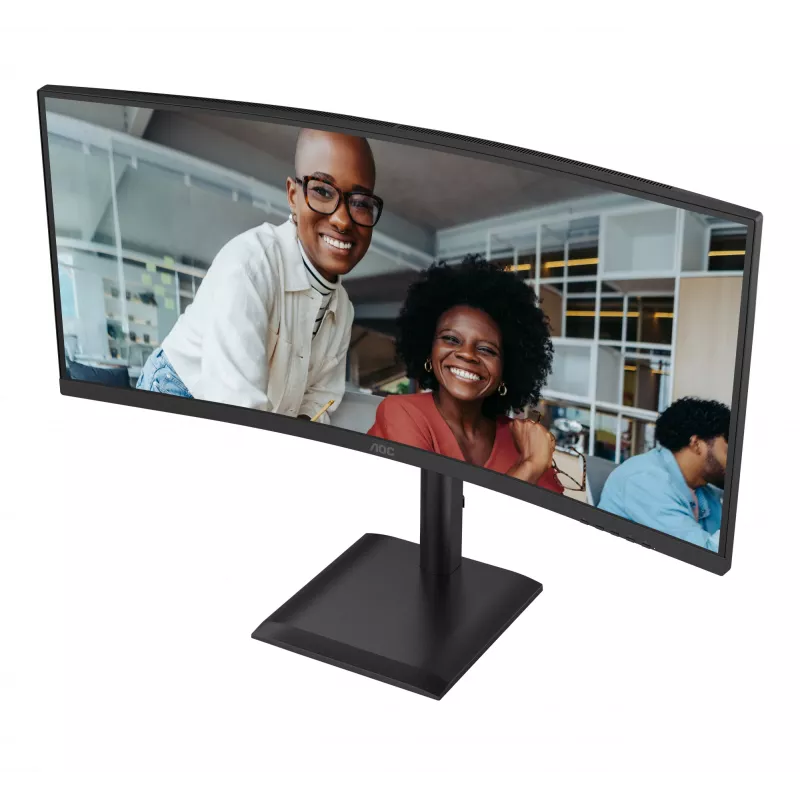 Monitor de computador AOC CU34E4C 86,4 cm (34 polegadas) 3440 x 1440 píxeis Preto