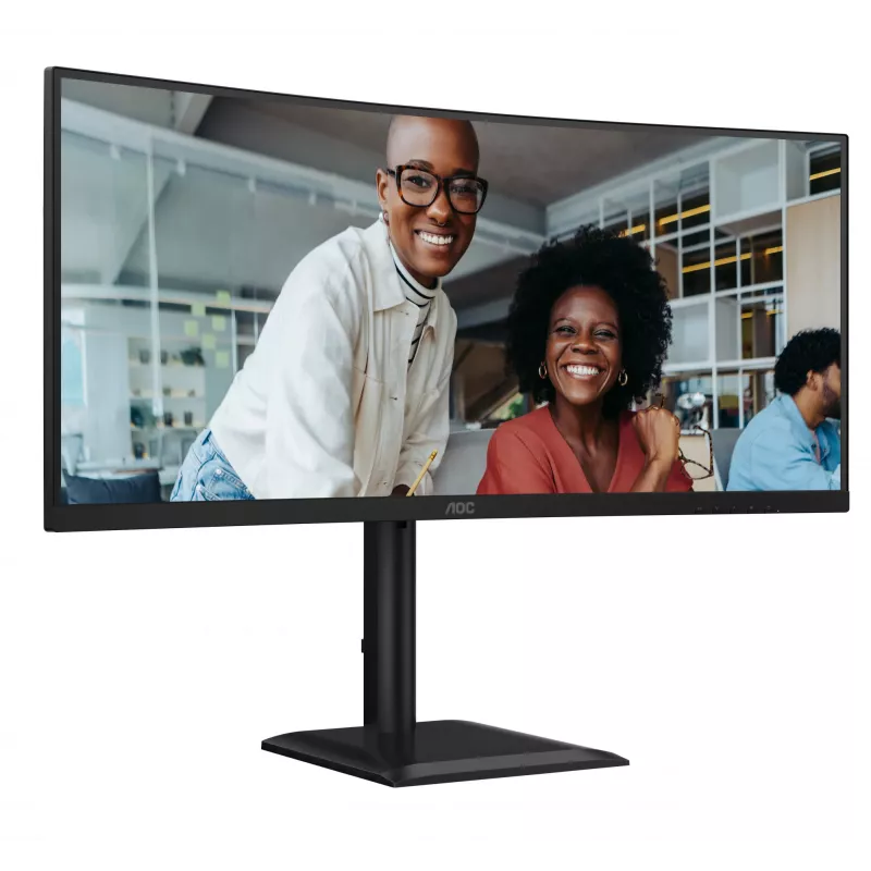 Monitor de computador AOC CU34E4C 86,4 cm (34 polegadas) 3440 x 1440 píxeis Preto