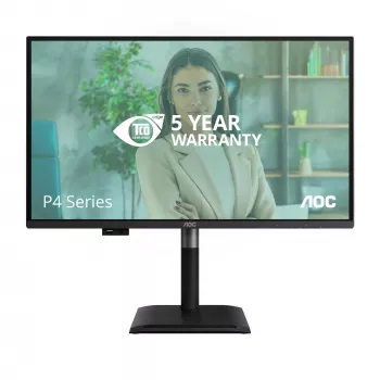 Monitor de computador AOC Q27P4U 68,6 cm (27 polegadas) 2560 x 1440 píxeis Wide Quad HD Preto