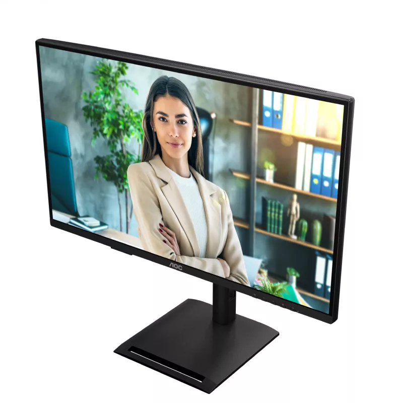 Monitor de computador AOC Q27P4U 68,6 cm (27 polegadas) 2560 x 1440 píxeis Wide Quad HD Preto