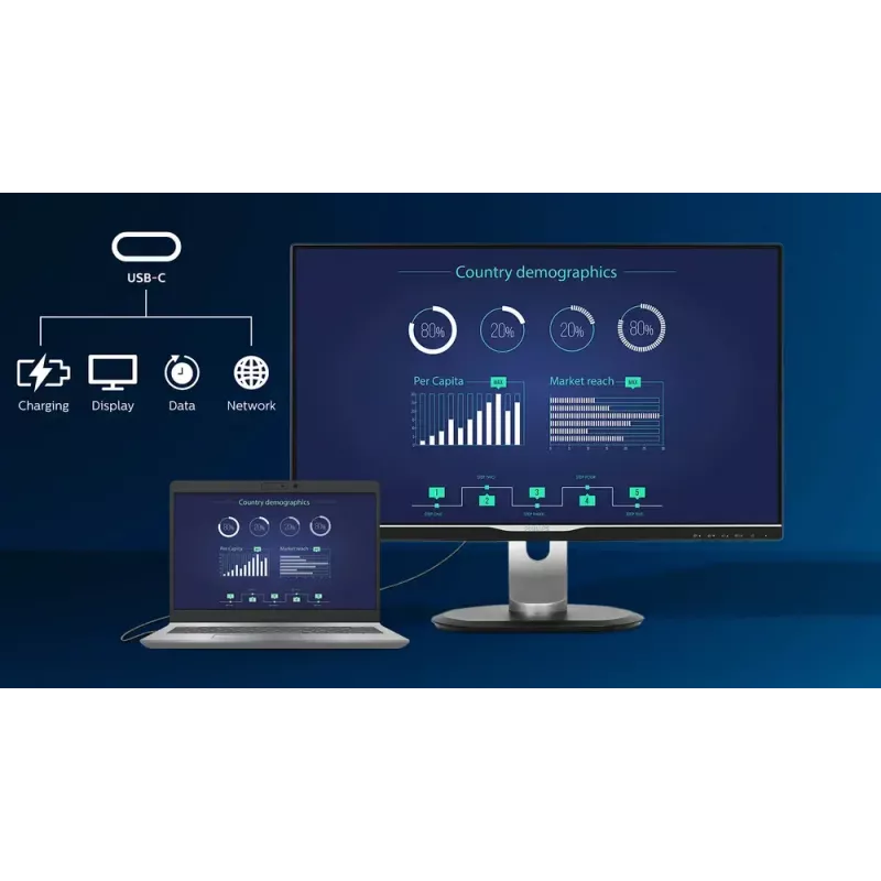 Monitor de computador Philips 3000 series 34B2U3600CH/00 86,4 cm (34 polegadas) 3440 x 1440 píxeis Wide Quad HD LCD Preto
